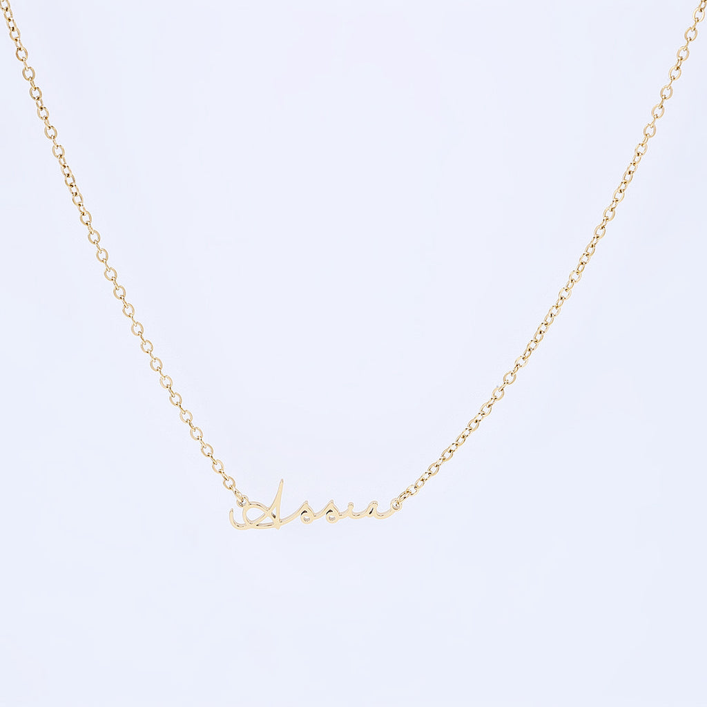 Gold Dainty Custom Name Necklace
