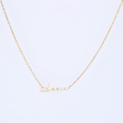 Gold Dainty Custom Name Necklace