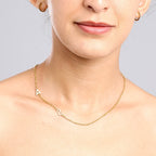 Gold Custom Twin Initial Necklace