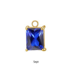 Gold Portia Birthstone Charm