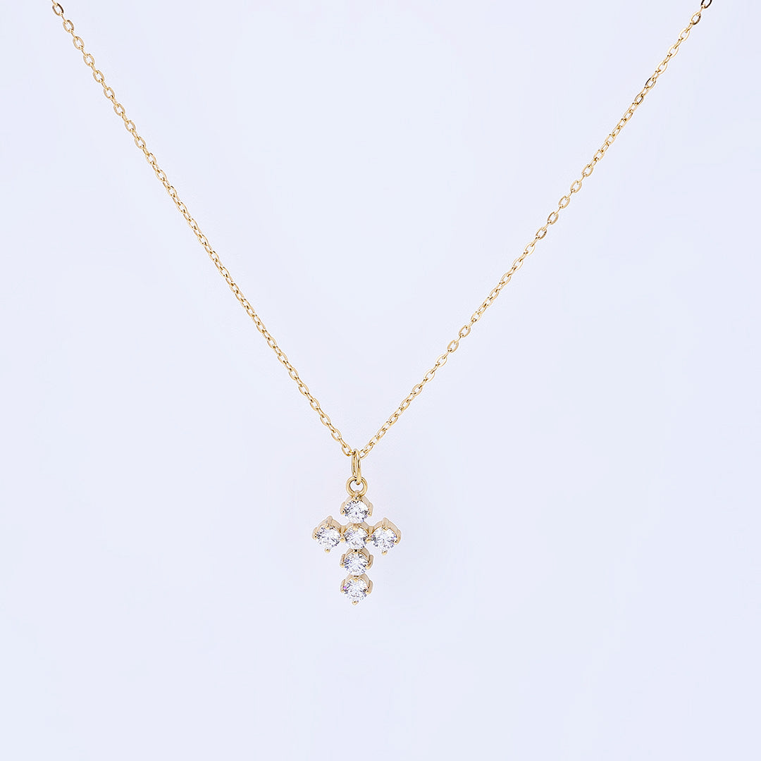 Gold Everyday Cross Necklace