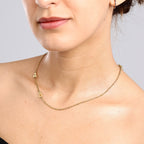 Gold Custom Twin Initial Necklace