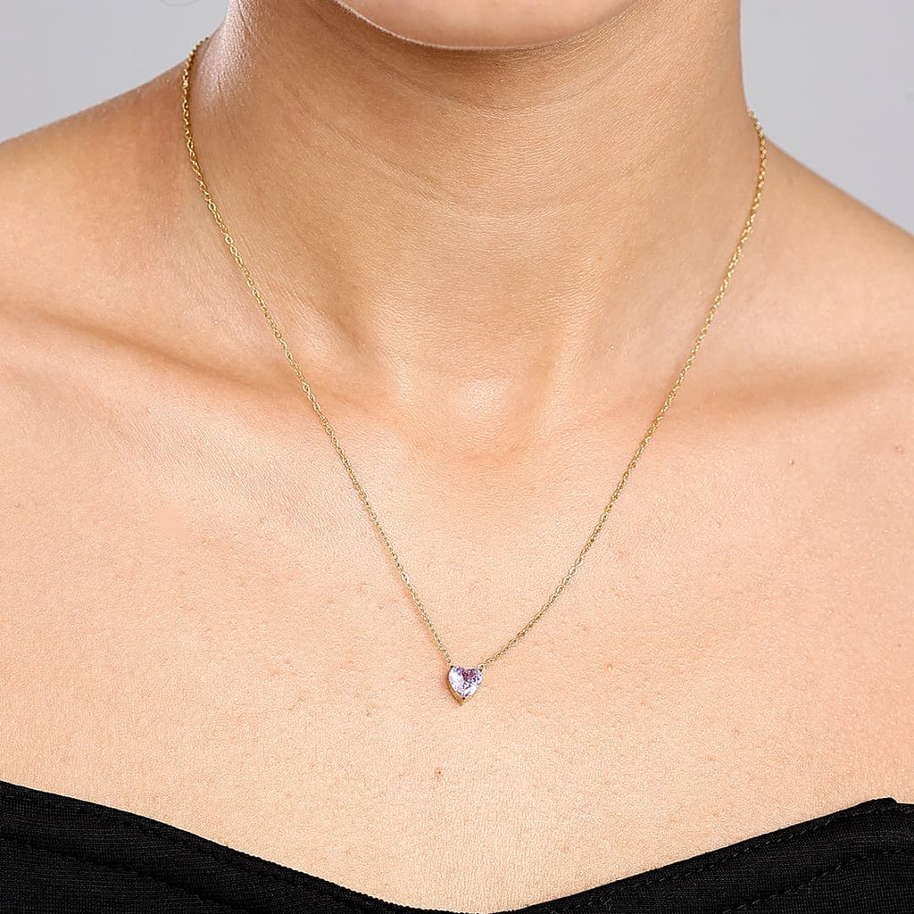 Gold Trueheart Birthstone Necklace