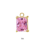 Gold Portia Birthstone Charm