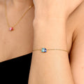 Gold Toi et Moi Birthstone Bracelet