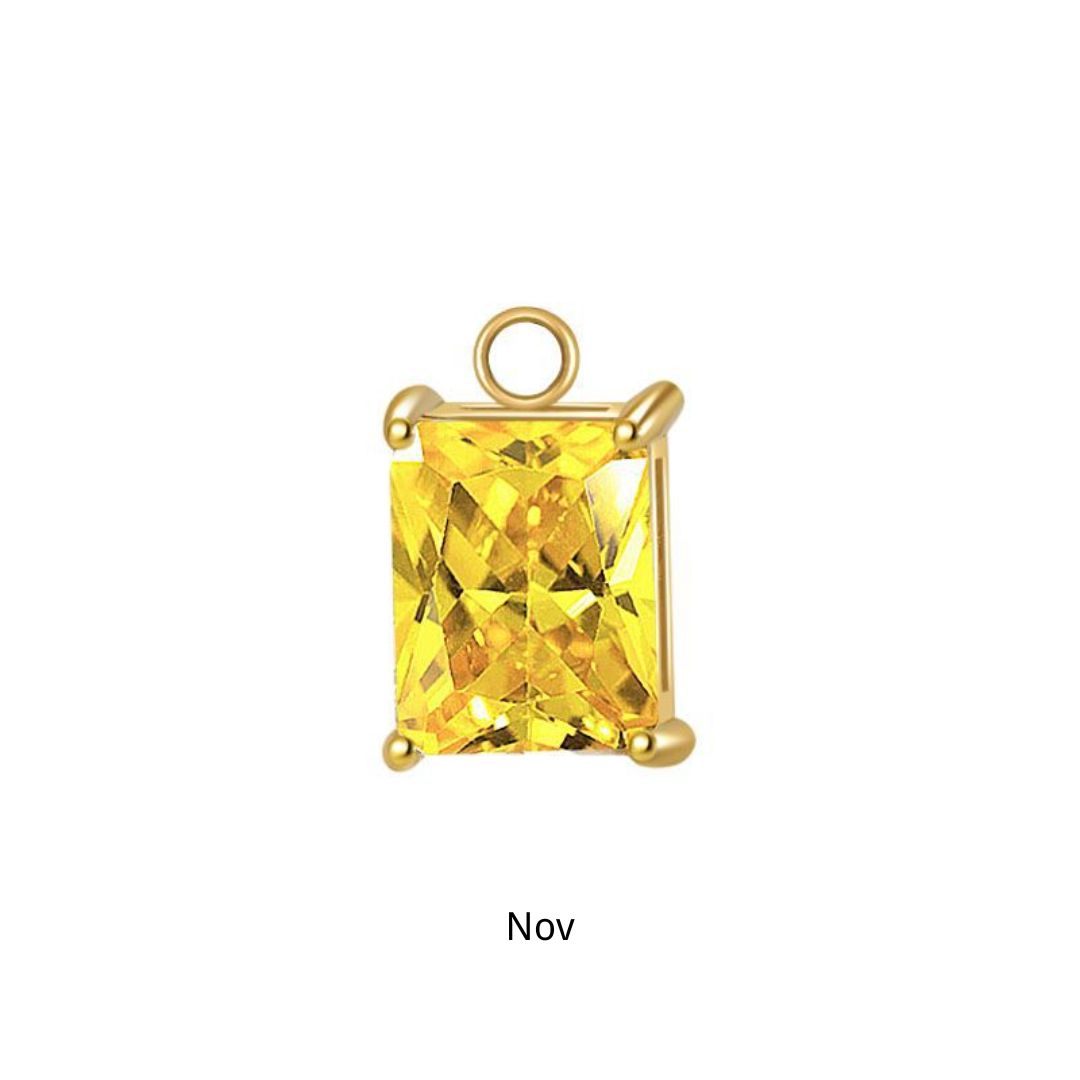 Gold Portia Birthstone Charm