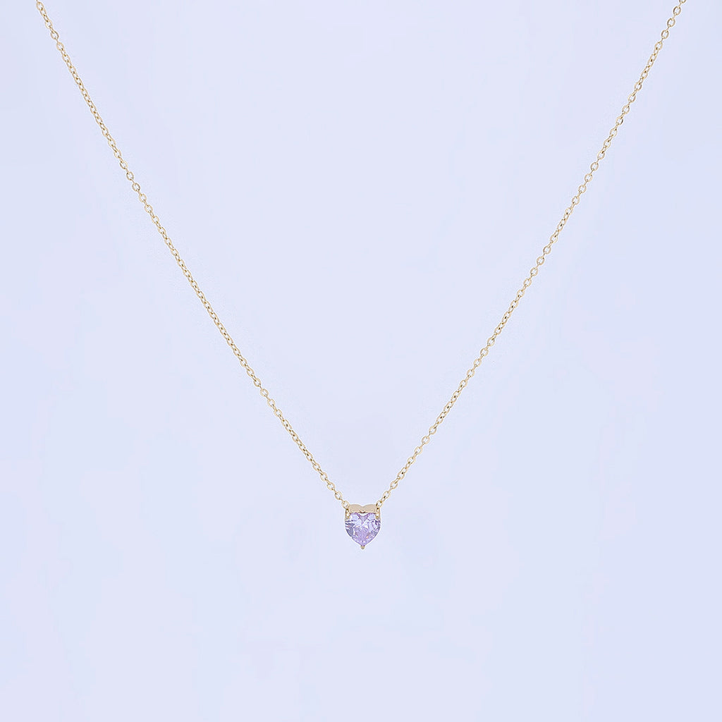 Gold Trueheart Birthstone Necklace