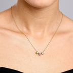 Gold Hannah Birthstone Necklace