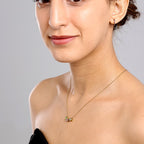 Gold Hannah Birthstone Necklace