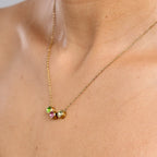 Gold Hannah Birthstone Necklace