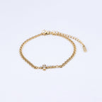 Gold Cross Bracelet