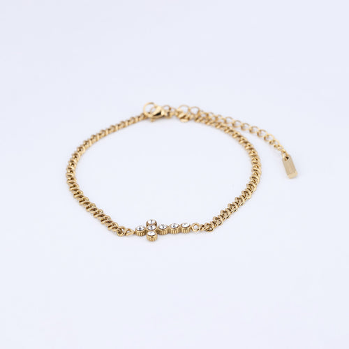 Gold Cross Bracelet