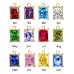 Gold Portia Birthstone Charm