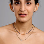 Gold Stella Birthstone Name Necklace