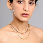 Gold Stella Birthstone Name Necklace