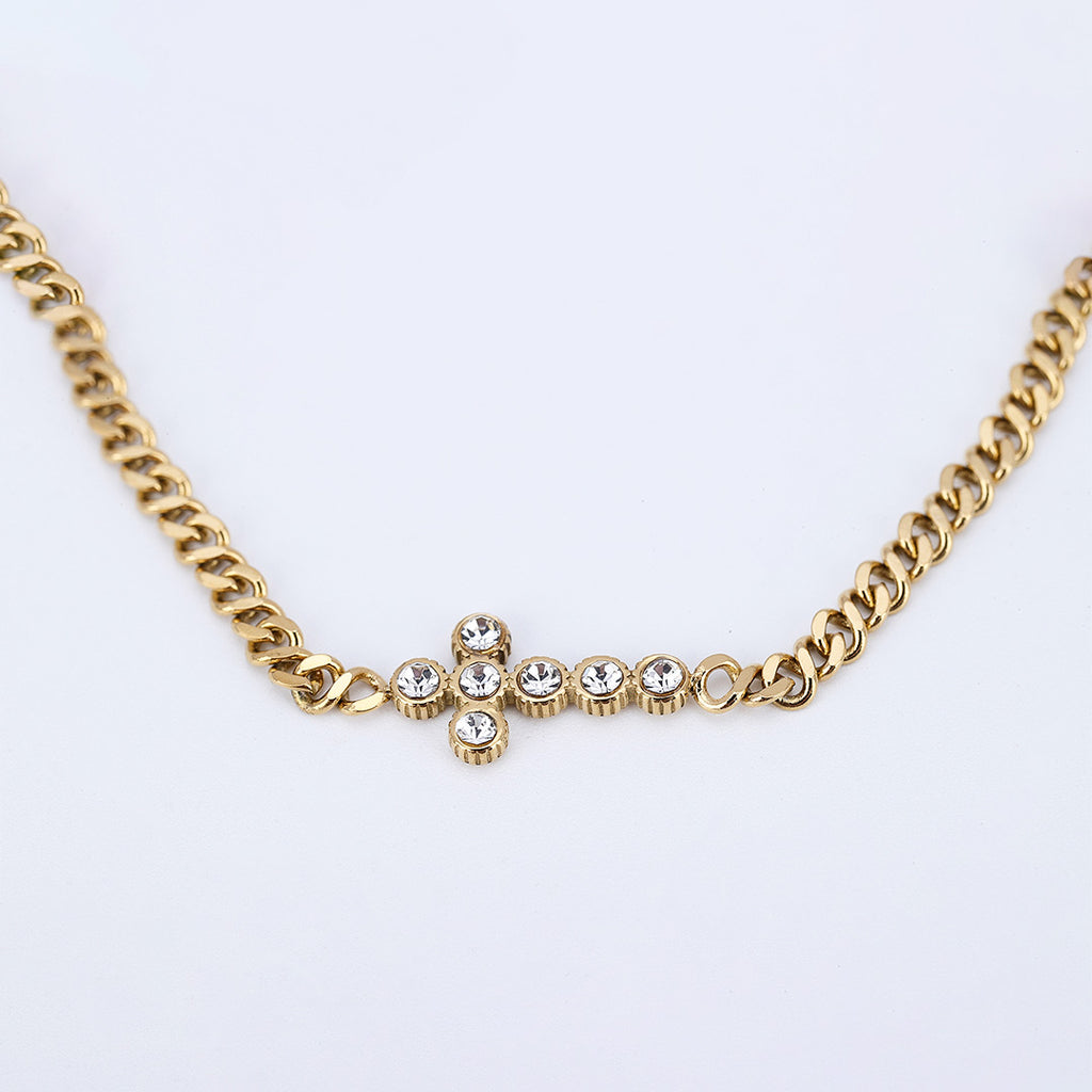 Gold Cross Bracelet