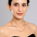 Gold Stella Birthstone Name Necklace