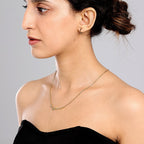 Gold Stella Birthstone Name Necklace