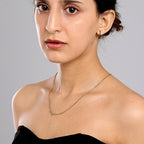 Gold Stella Birthstone Name Necklace