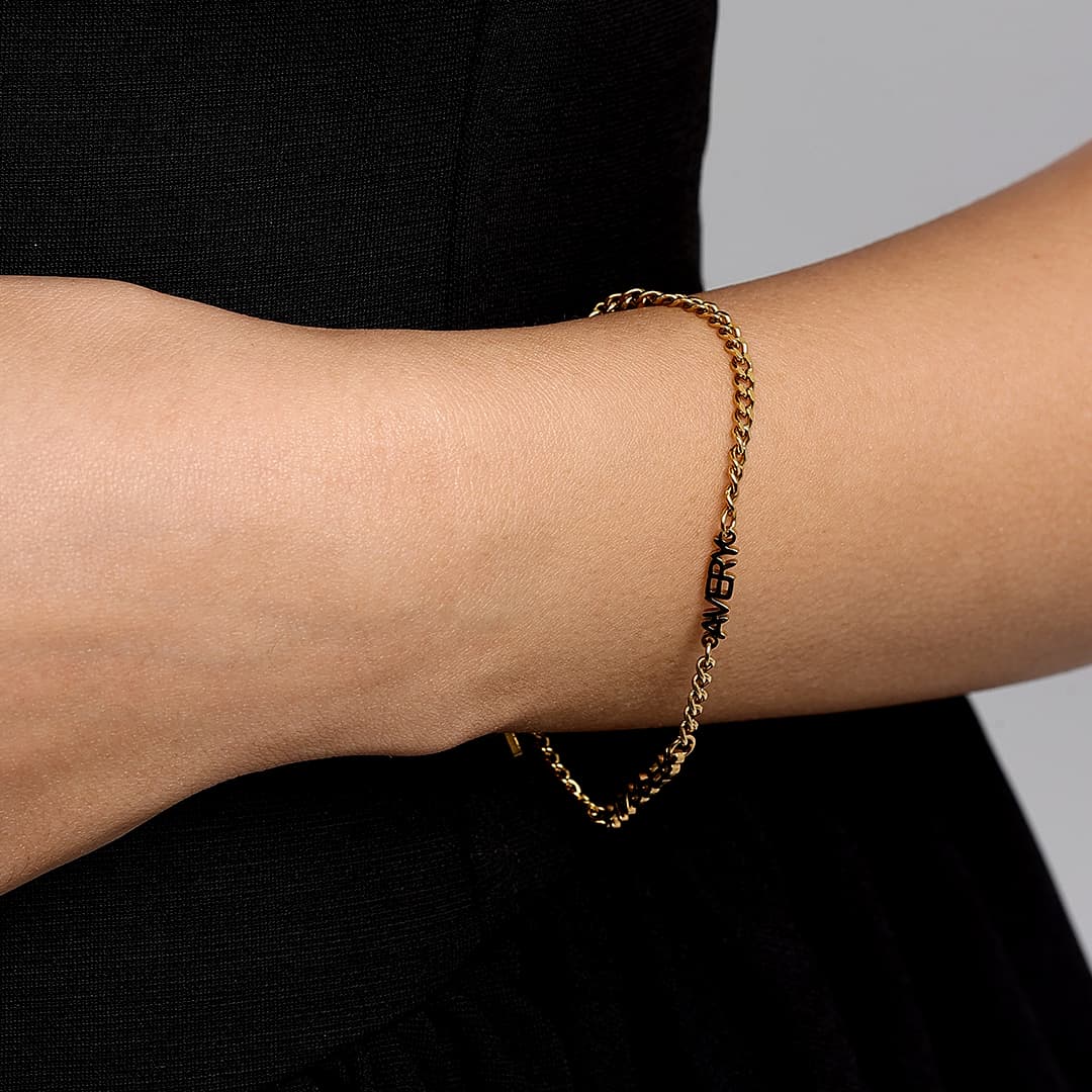 Gold Custom Multi Name Bracelet