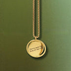 Gold Aura Engraved Necklace