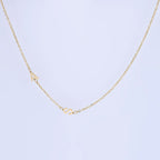 Gold Custom Twin Initial Necklace