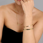 Gold Custom Engraved Bangle