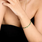 Gold Baguette Tennis Bracelet