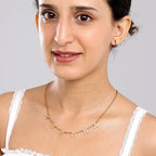 Gold Isabella Letter Name Necklace