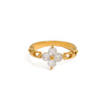 Gold Lucky Clover Ring