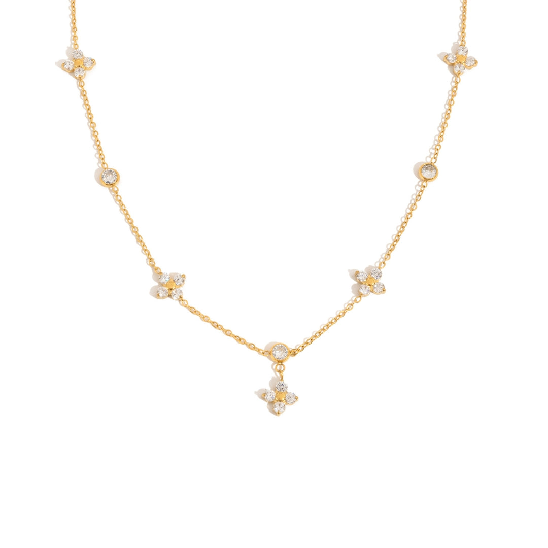 Gold Lucky Clover Necklace