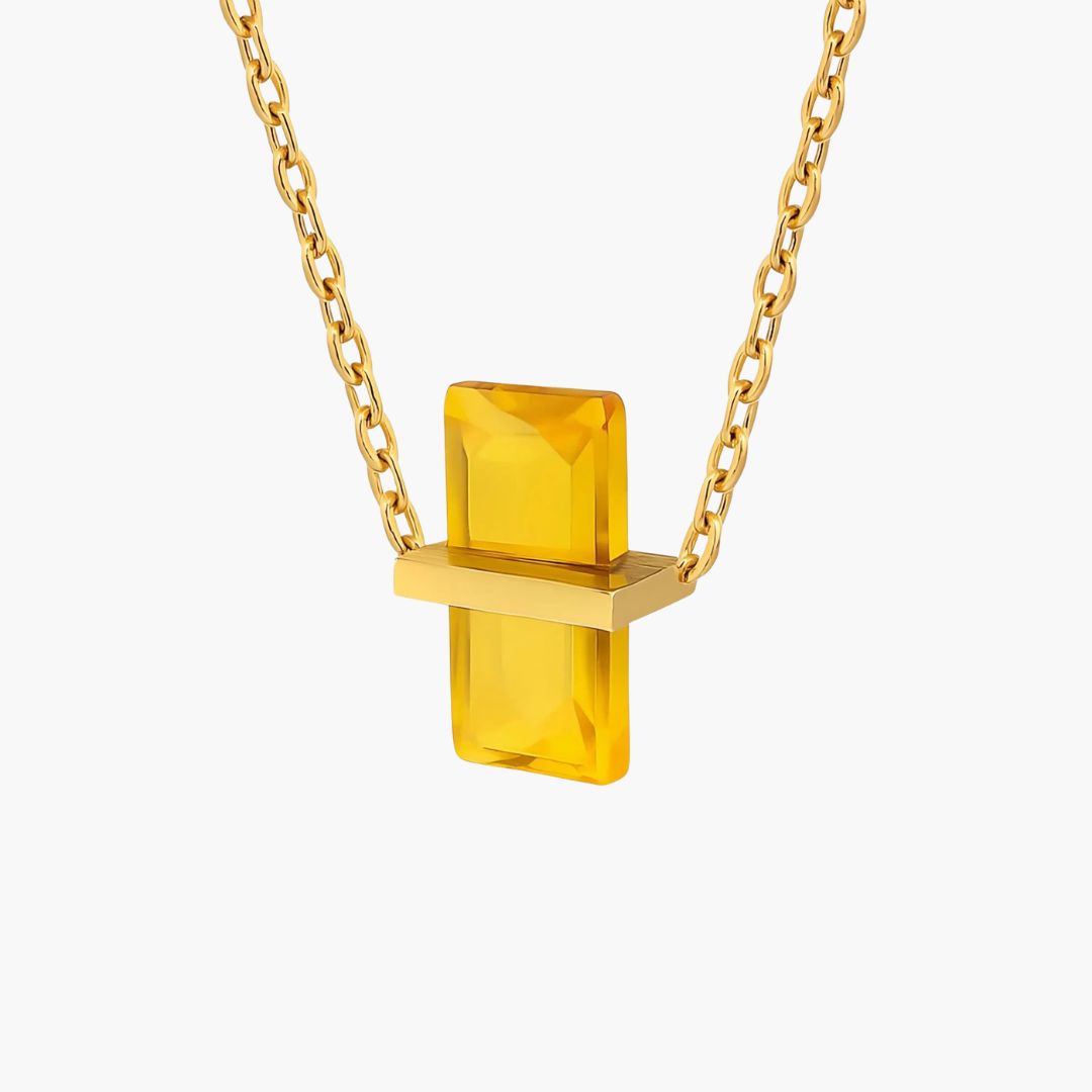 Gold Gaia Birthstone Necklace