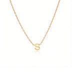 Gold Aria Initial Necklace