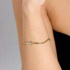 Gold Cross Bracelet