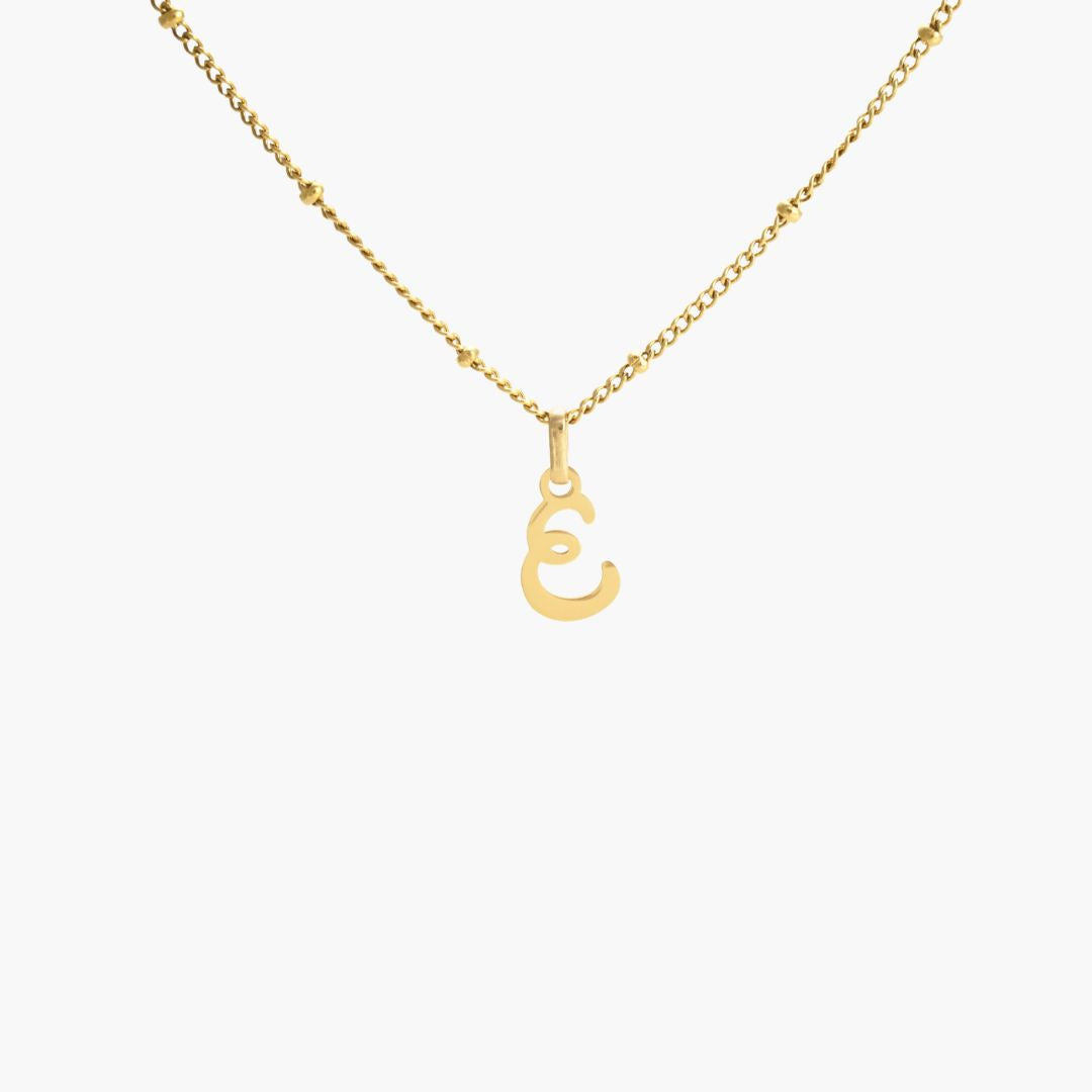 Gold Dearest Initial Charm