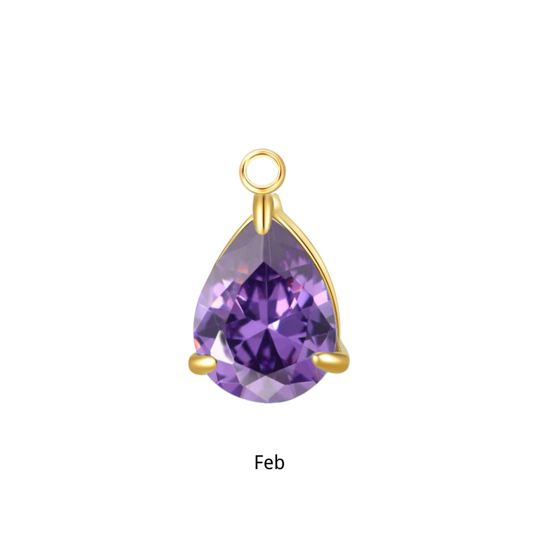 Gold Freya Birthstone Charm