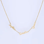 Gold Dainty Custom Multi Name Necklace