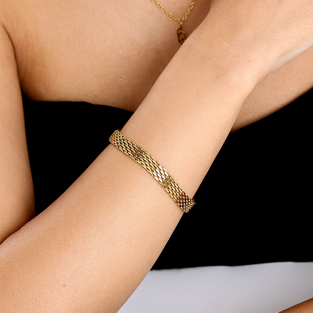 Gold Athena Chain Bracelet