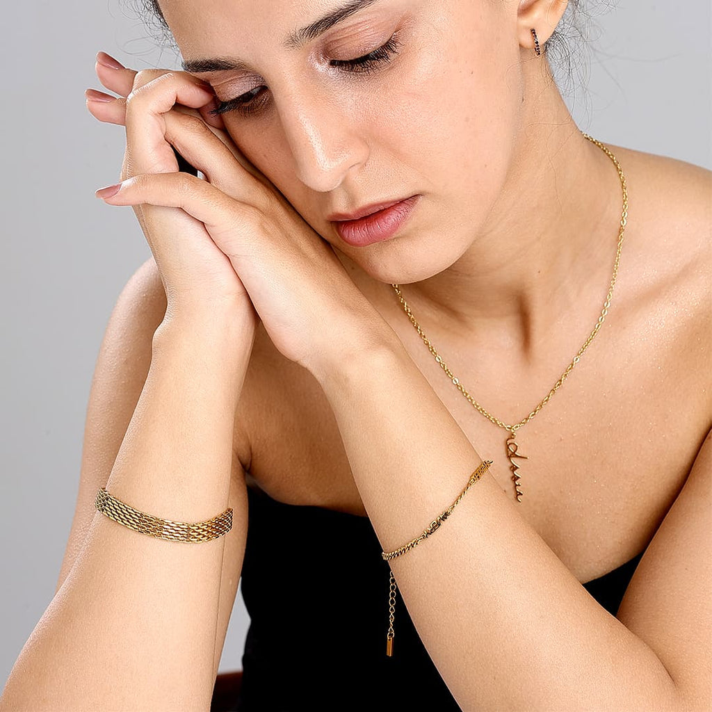 Gold Athena Chain Bracelet