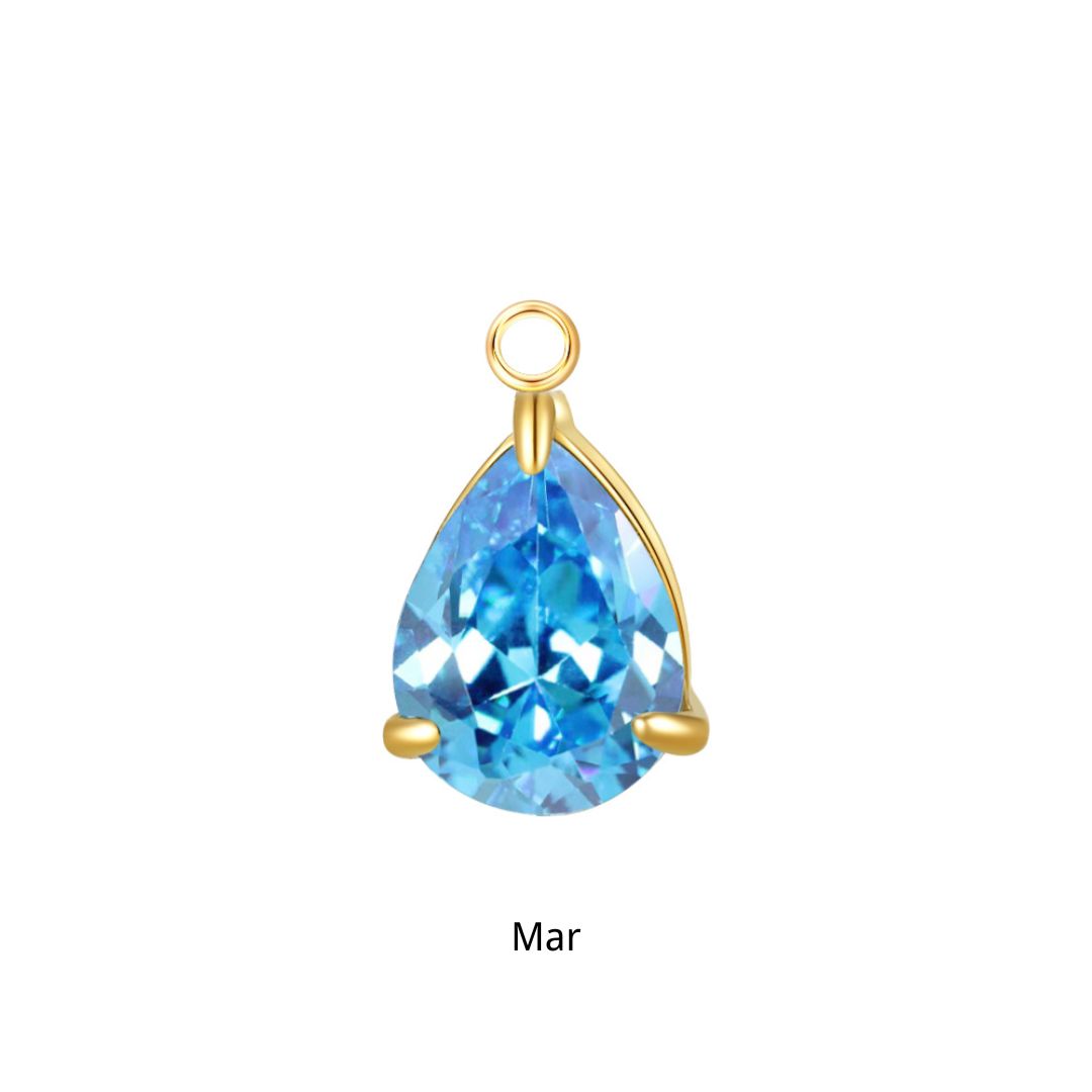 Gold Freya Birthstone Charm