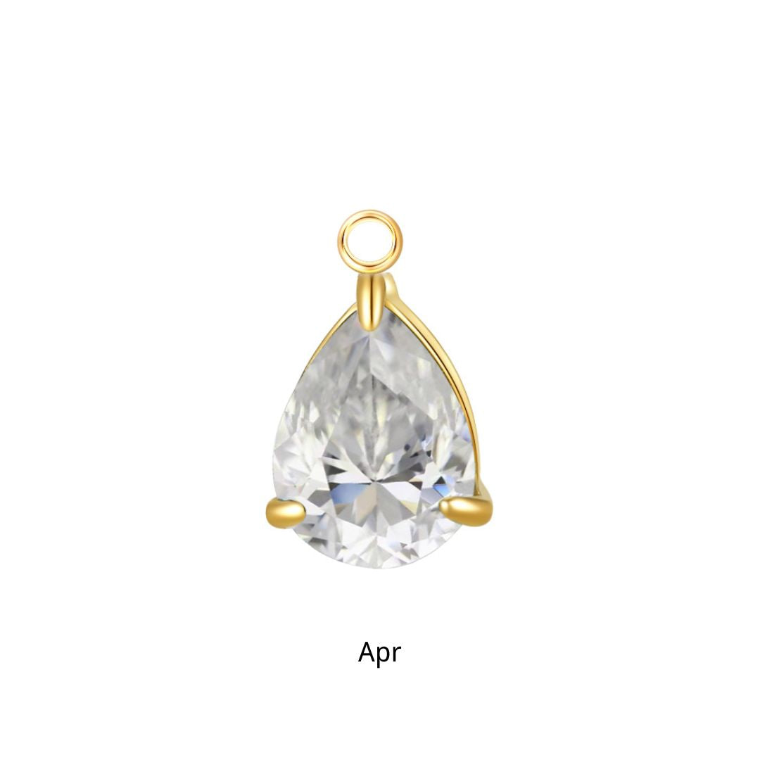 Gold Freya Birthstone Charm