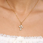 Gold Everyday Cross Necklace