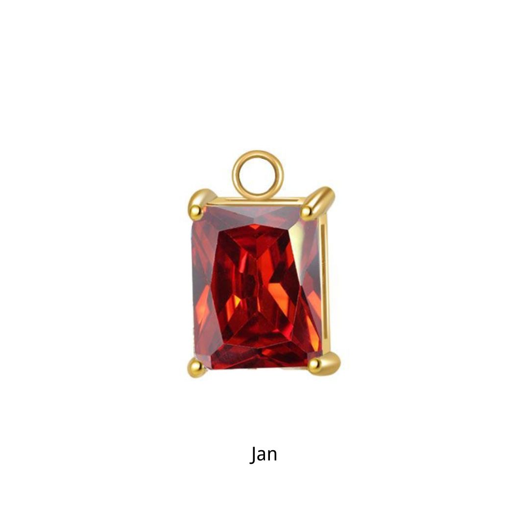 Gold Portia Birthstone Charm