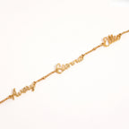Gold Script Name Bracelet