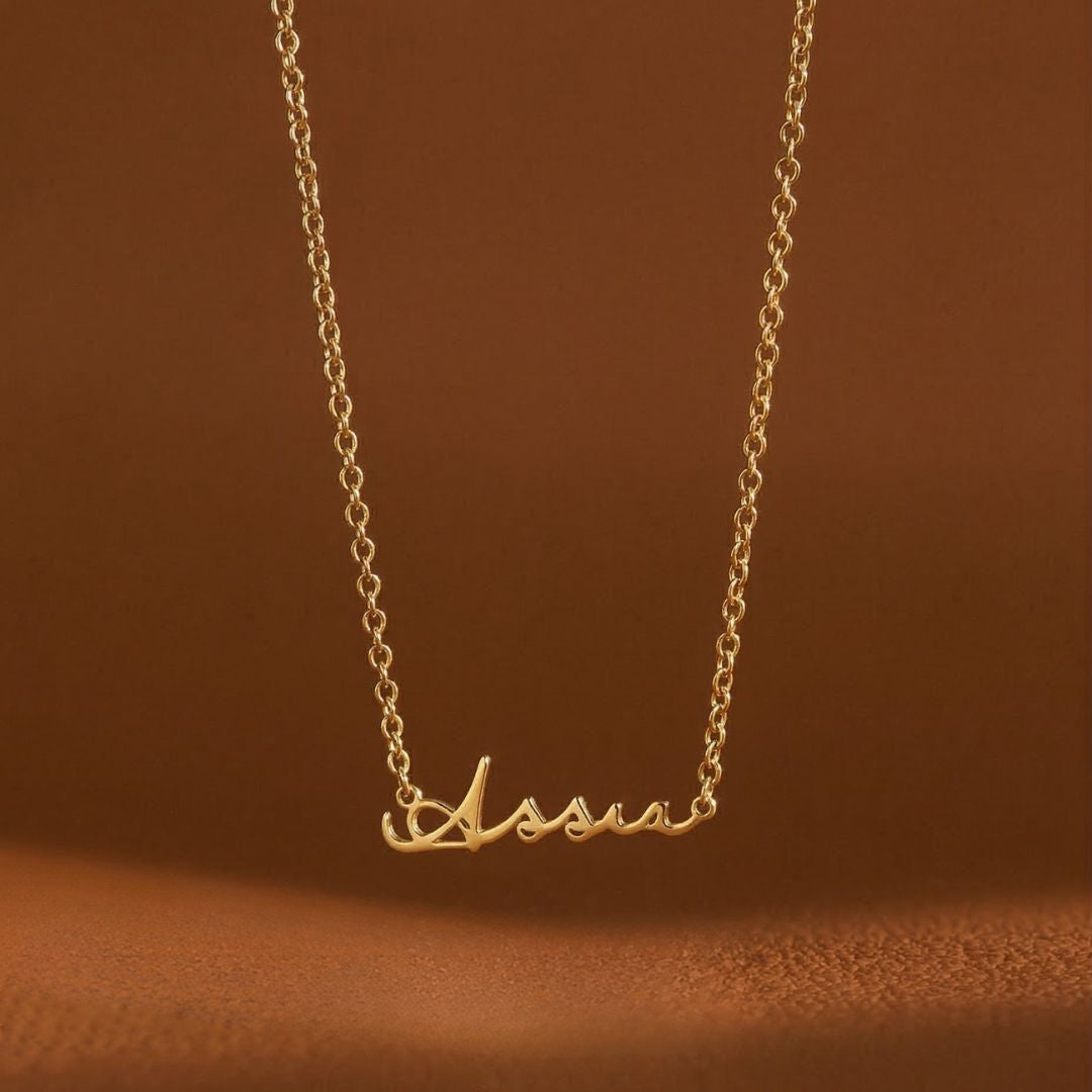 Gold Dainty Custom Name Necklace