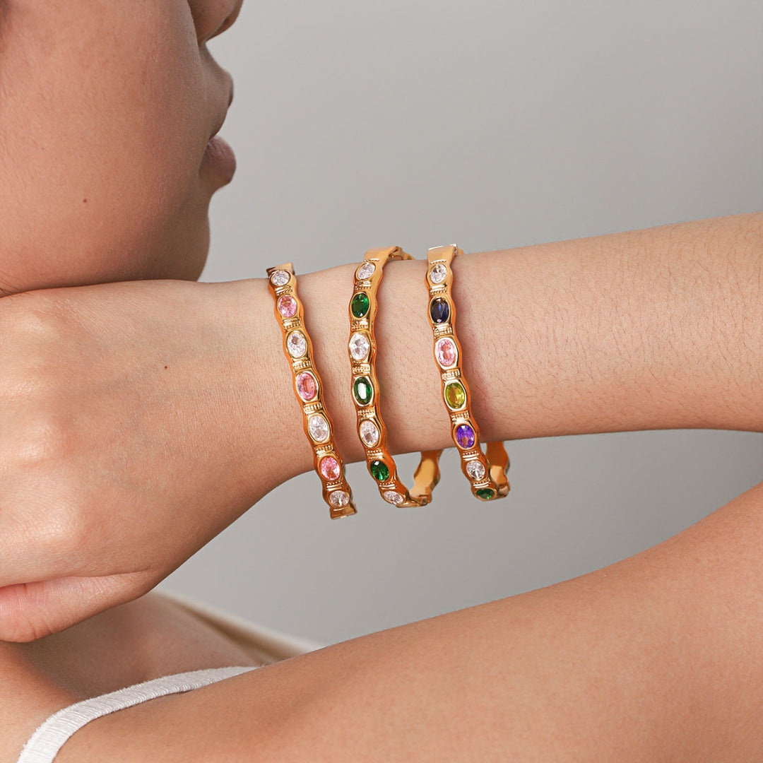 Gold Solara Bangle