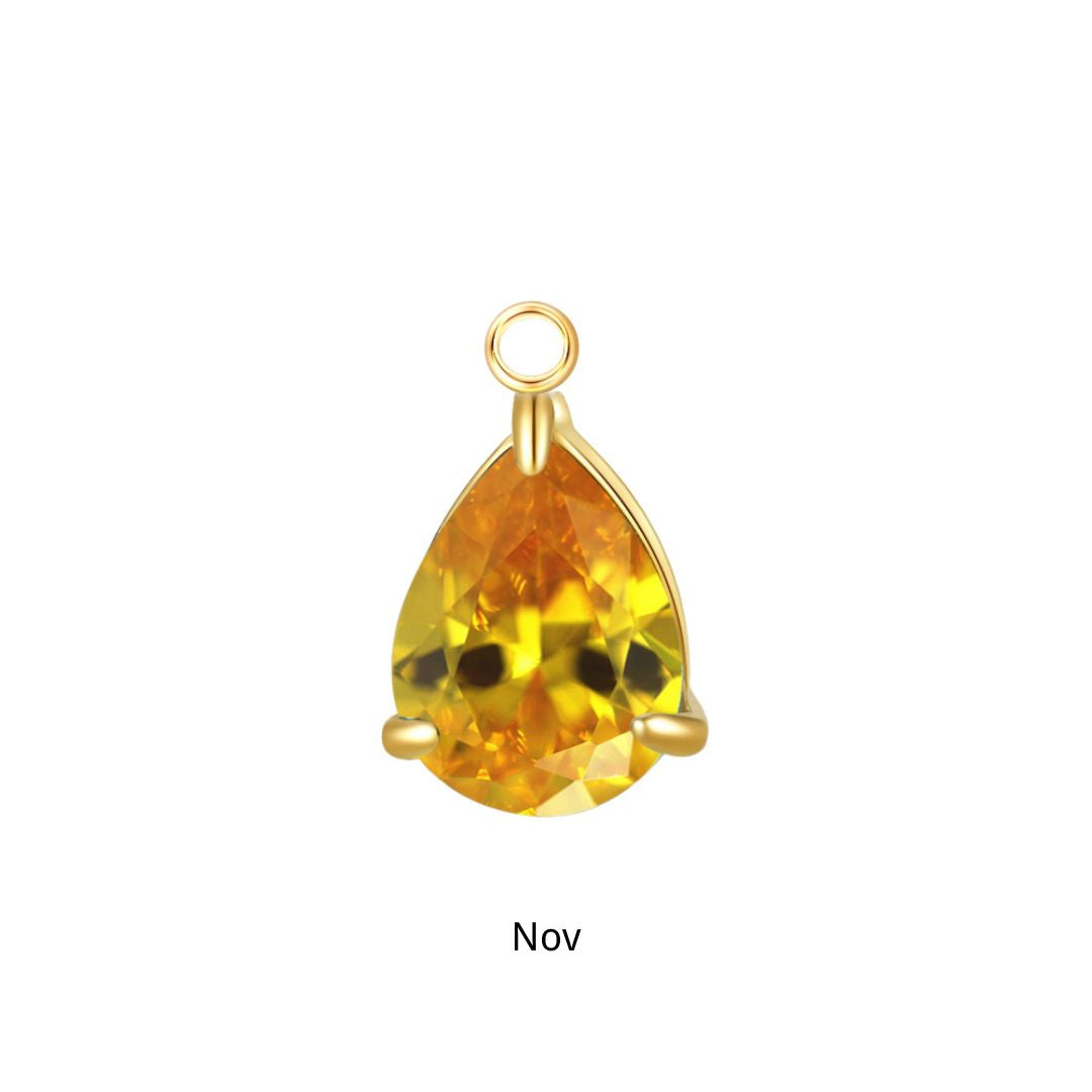 Gold Freya Birthstone Charm