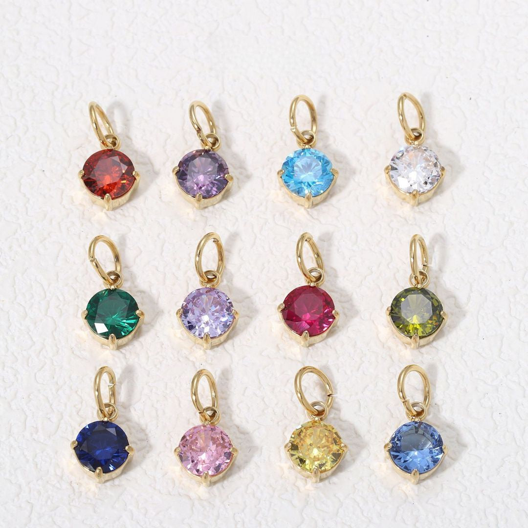 Gold Gaia Birthstone Charm