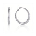 Silver Nova 40mm Hoop Earrings