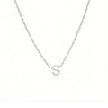 Silver Aria Initial Necklace
